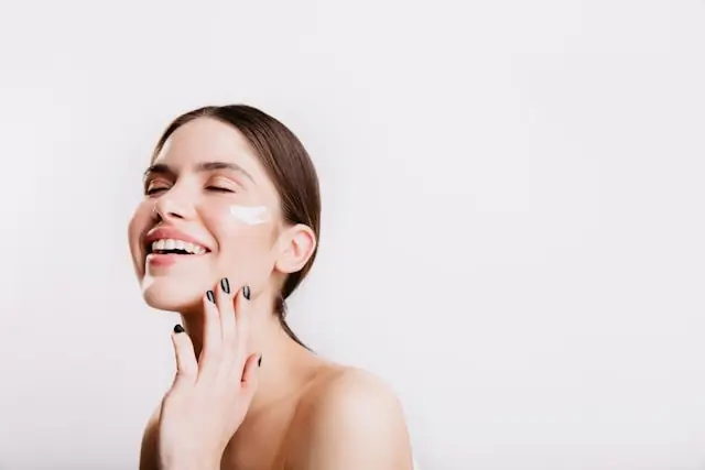 Applying a ceramide moisturizer to support skin barrier repair and hydration